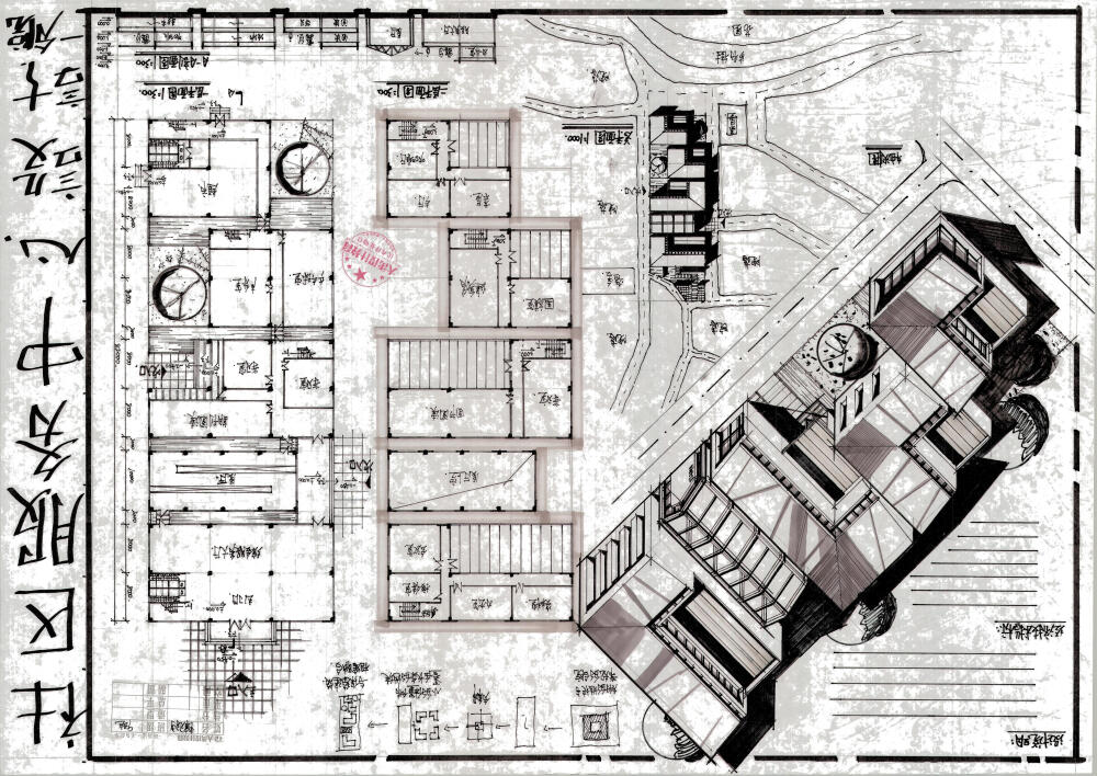 大禹手绘建筑考研优秀快题