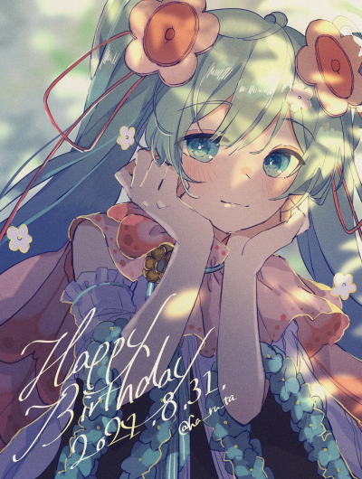 初音未来，miku，VOCALOID，图片来源于pixiv