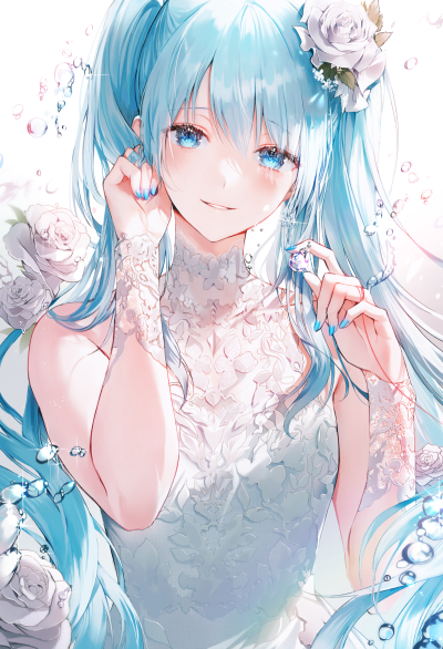 初音未来，miku，VOCALOID，图片来源于pixiv