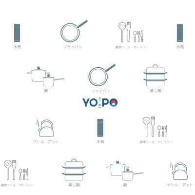 好看的厨具图形，YOPO