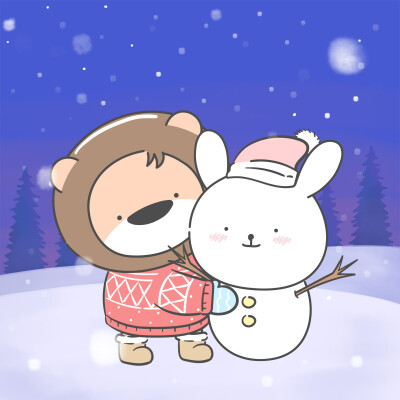 【小狮子赛几】冬日头像