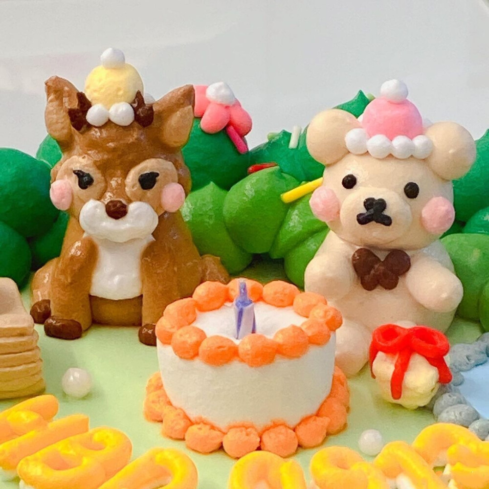 蛋糕上的可可爱爱