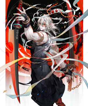 #鬼灭之刃# 
画师イワトコ近期新绘制 宇髓天元！

twi:iwatokko