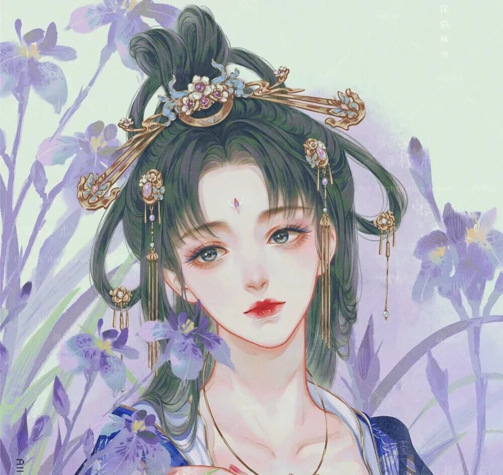 晓妆初过，沈檀轻注些儿个。向人微露丁香颗，一曲清歌，暂引樱桃破。
罗袖裛残殷色可，杯深旋被香醪涴。绣床斜凭娇无那，烂嚼红茸，笑向檀郎唾