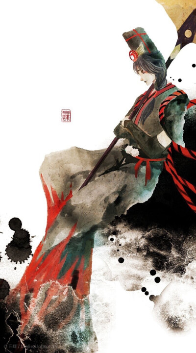 阴阳师水墨—鬼使黑
——白蝶