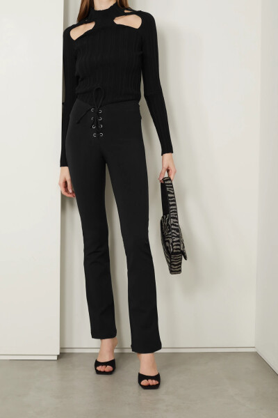 REFORMATION
+ NET SUSTAIN Len lace-up stretch Micro Modal straight-leg pants