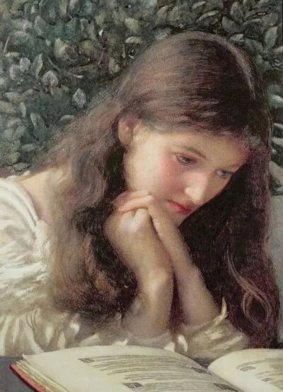 英国画家Edward Robert Hughes《Idle Tears》