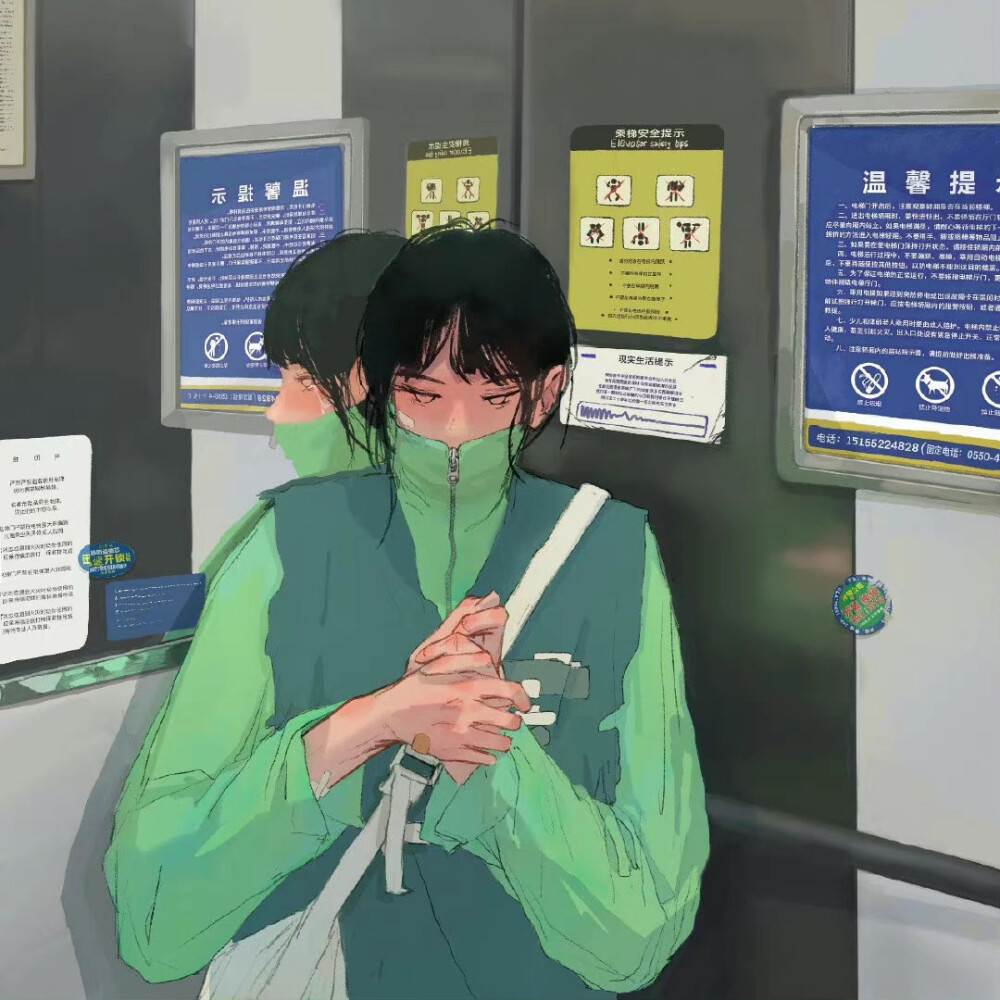 干净清爽的女孩插画
©冷面老鸭