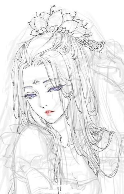 古风线稿