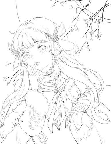 古风线稿