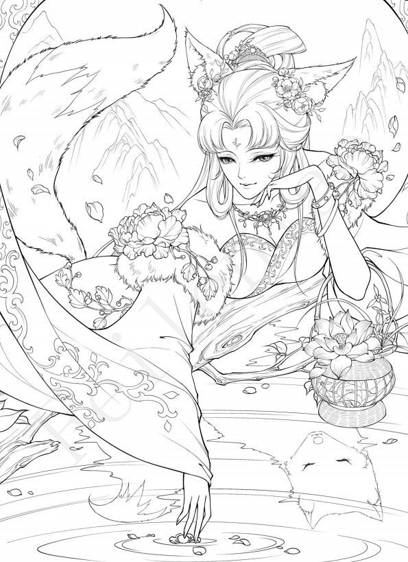 古风线稿