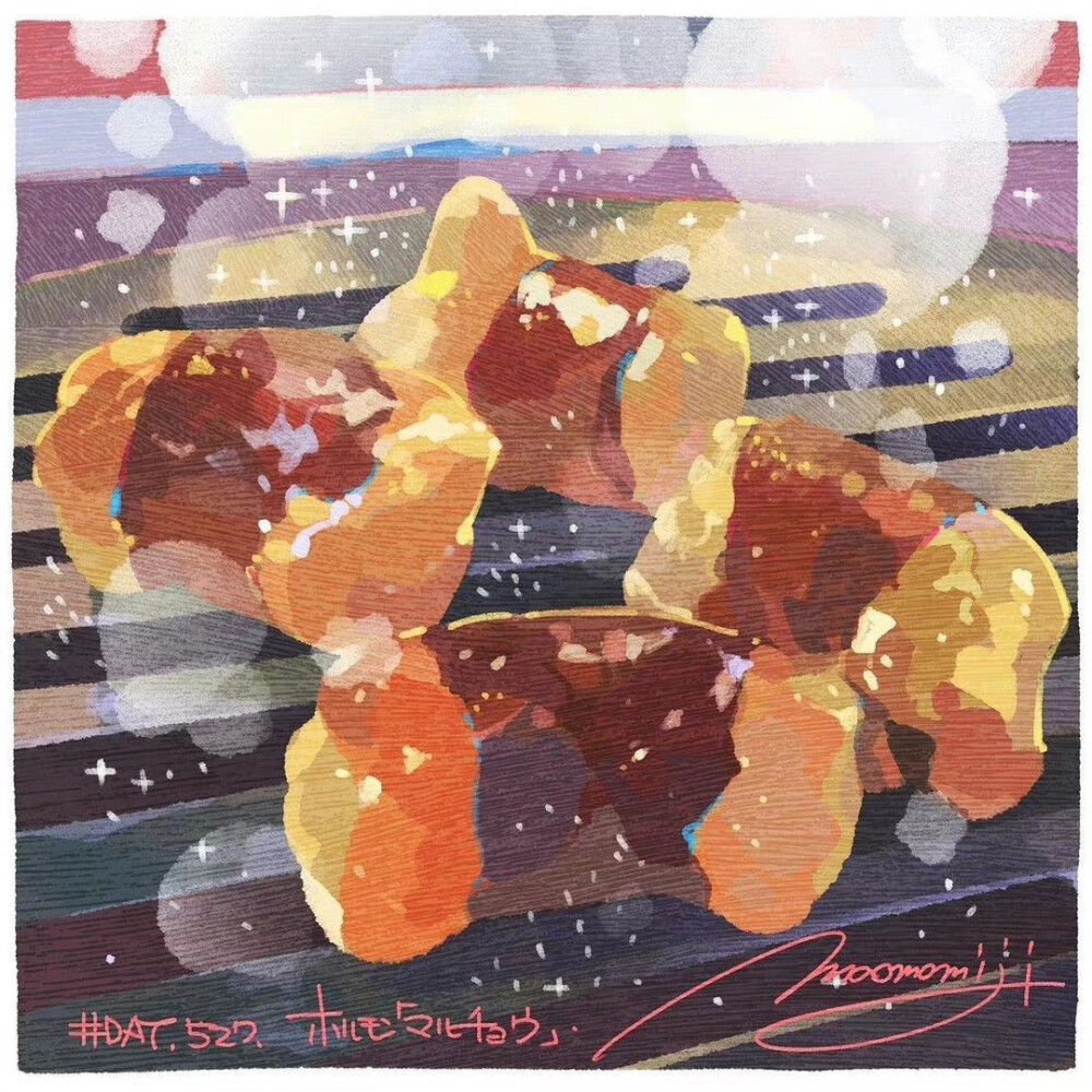 美食绘，插画师 maomomiji 