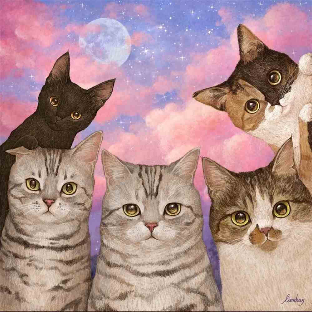 插画师笔下的猫咪