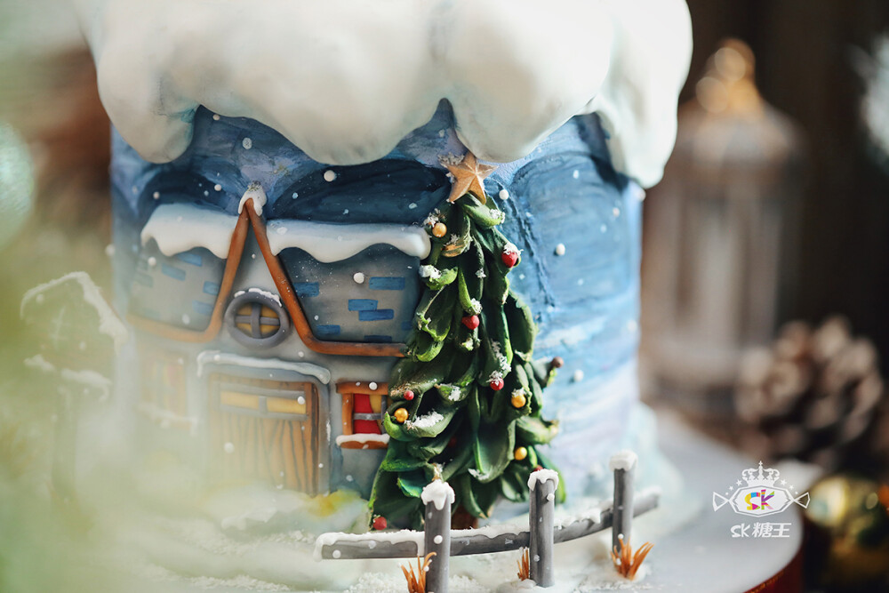 圣诞季卡通系列 ！萌翻了的半立体蛋糕装饰，快手且造型多变，全部可食用插件，提升蛋糕造型与质感，真的很高级~