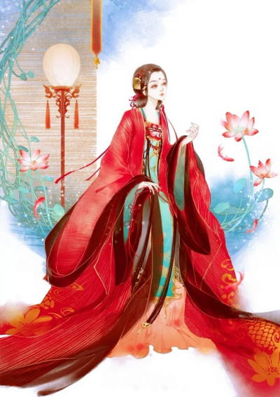 晓妆初过，沈檀轻注些儿个。向人微露丁香颗，一曲清歌，暂引樱桃破。
罗袖裛残殷色可，杯深旋被香醪涴。绣床斜凭娇无那，烂嚼红茸，笑向檀郎唾