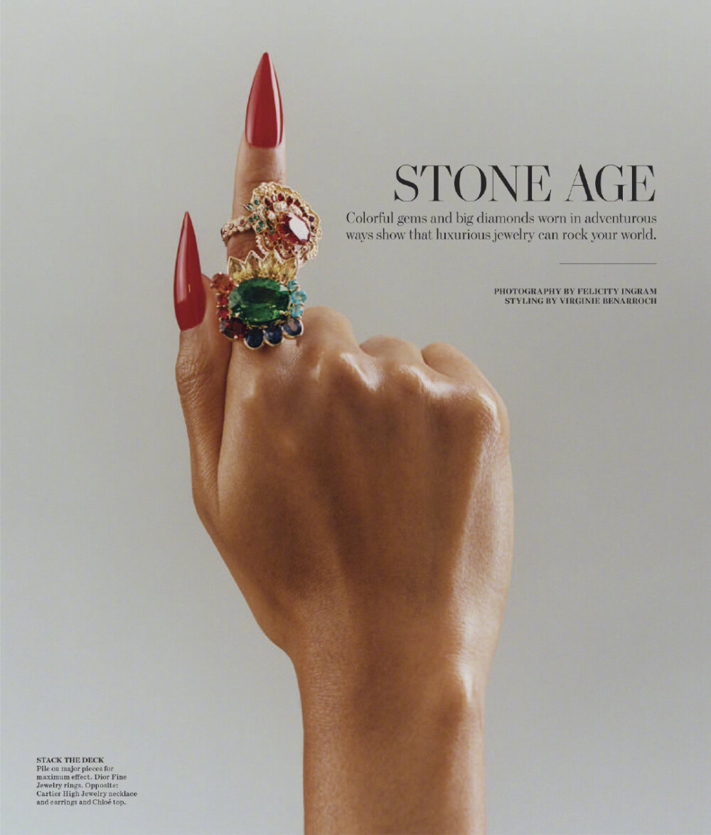 【杂志大片】WSJ. Magazine “Stone Age”珠宝配饰主题
