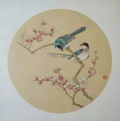 工笔花鸟小品