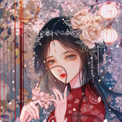 古风女头｜红衣少女