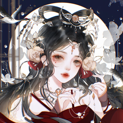 古风女头｜红衣少女