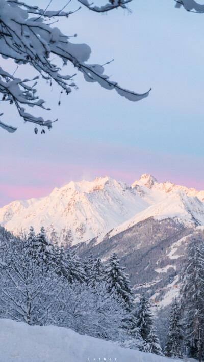 阿尔卑斯山的雪