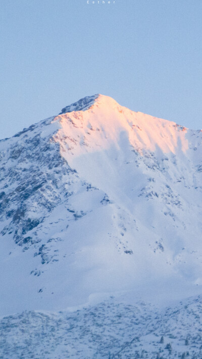 阿尔卑斯山的雪