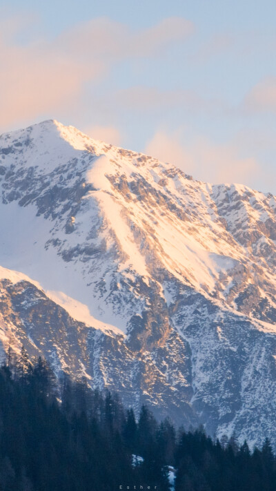 阿尔卑斯山的雪