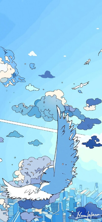 蓝色 插画 海 天