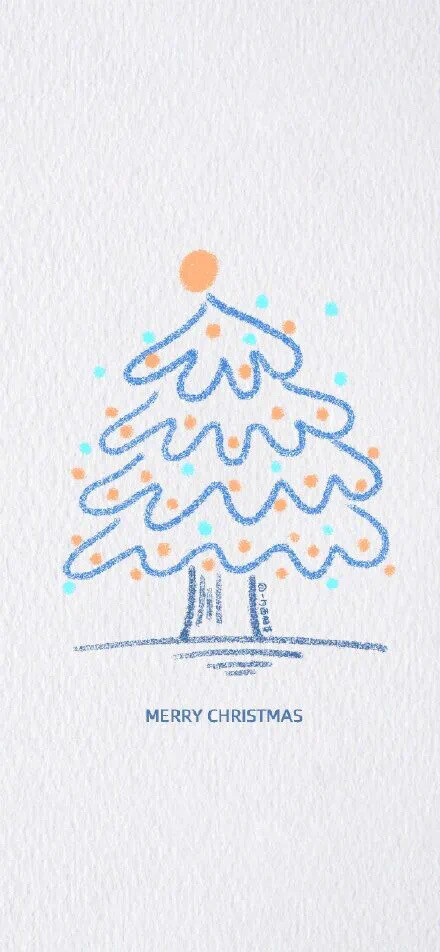 简约圣诞树壁纸