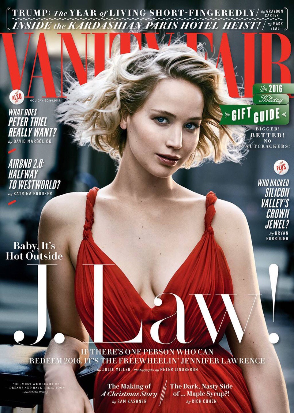 Jennifer Lawrence for Vanity Fair Holiday 2016/2017
摄影: Peter Lindbergh
[weibo@Regardez]
[weibo@-slyvieCX-]