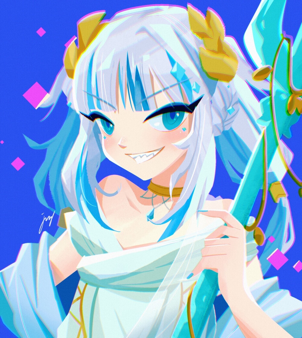 鲨鱼 #hololive #hololive en #gwar gura #amelia watson #二次元