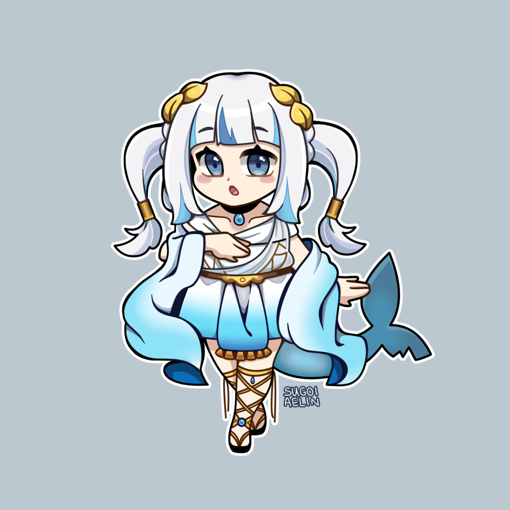 鲨鱼 #hololive #hololive en #gwar gura #ame