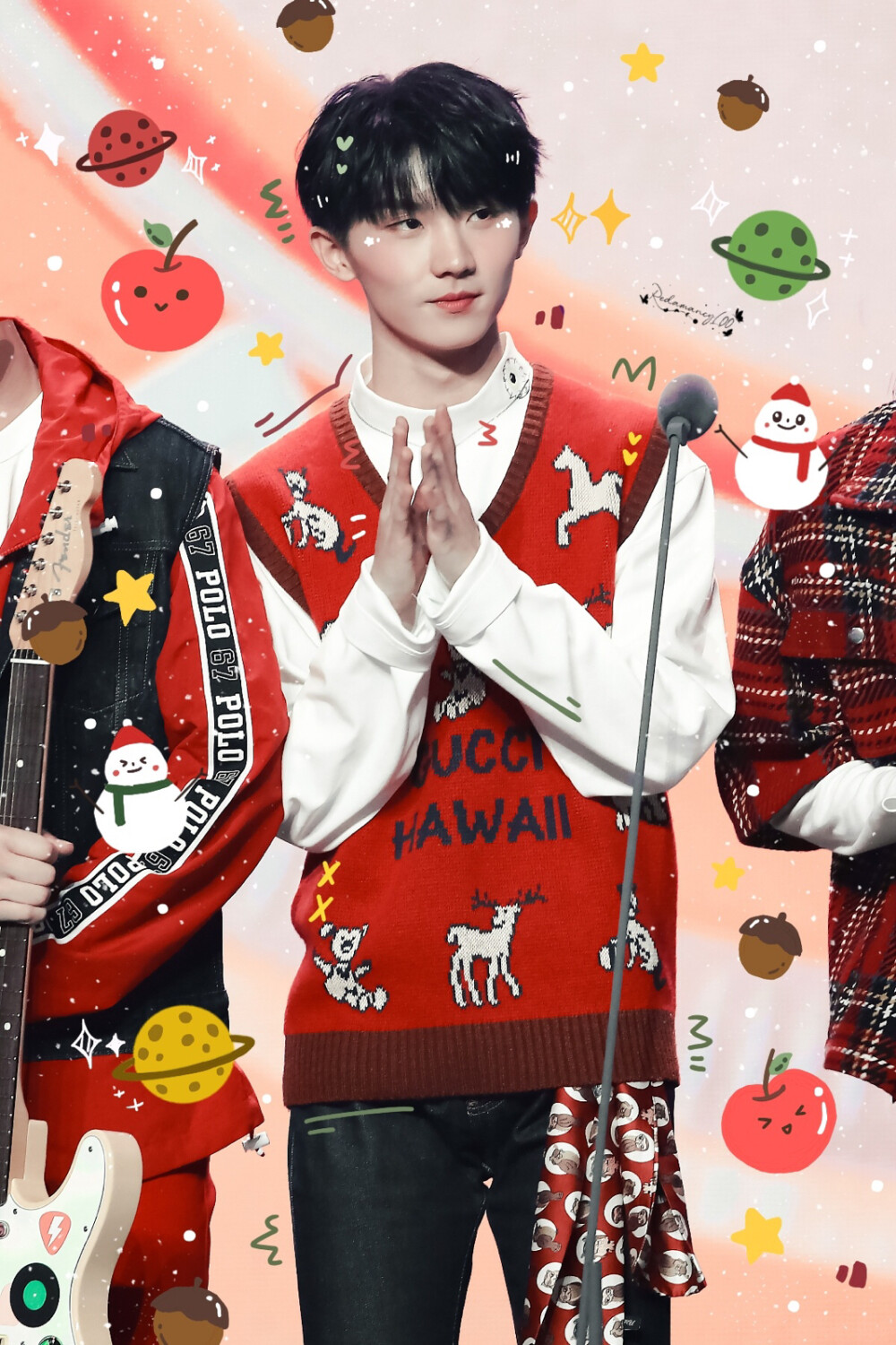 时代少年团 马嘉祺 小马祝福到:"圣诞快乐哟" cr.redamancy_l00