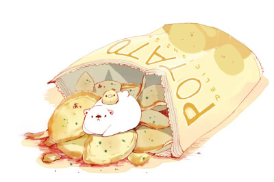 手绘插画——美食