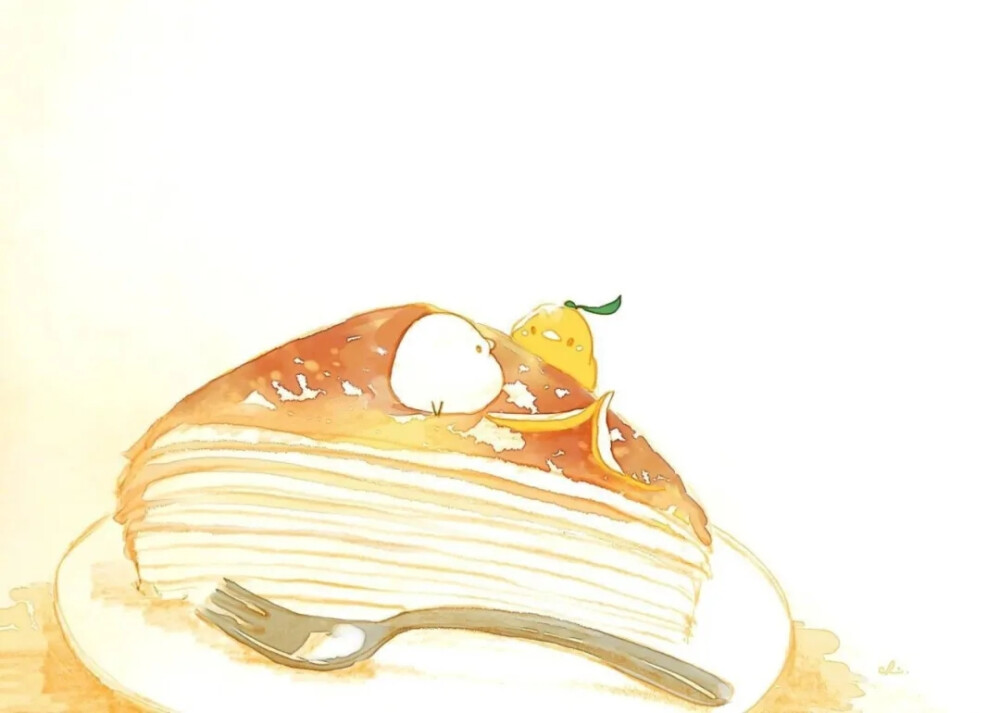 手绘插画——美食