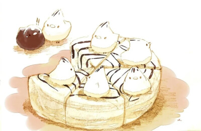 手绘插画——美食