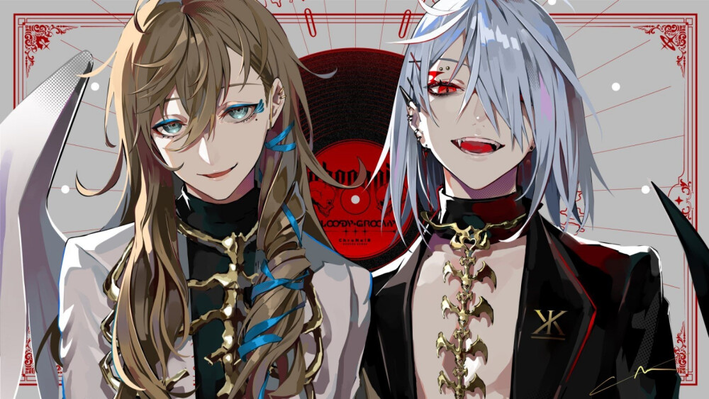 彩虹社 #ChroNoiR#
Bloody Groovy
作曲：Kanaria
双黑原创曲新封面