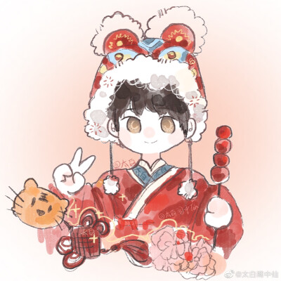 可爱冬日手绘风格情头
©太白阁中仙
