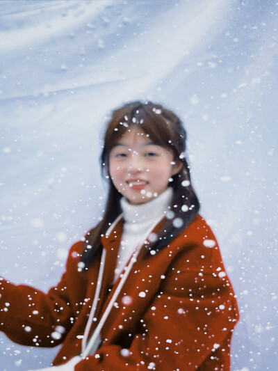 室内雪景拍照