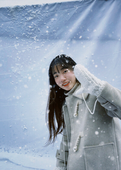 室内雪景拍照