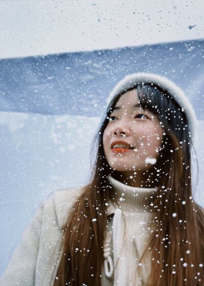 室内雪景拍照