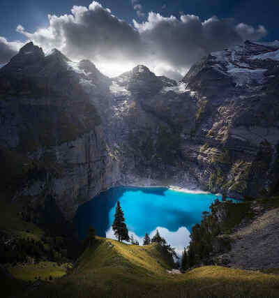 瑞士 阳光 湖 Switzerland