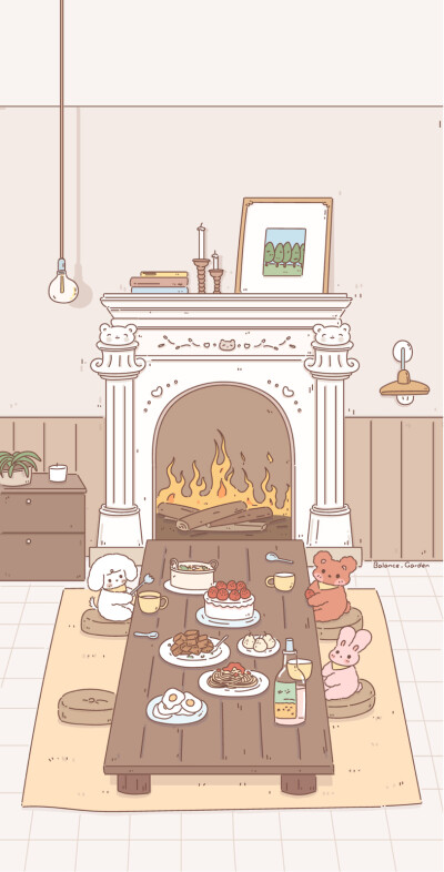 温暖壁炉