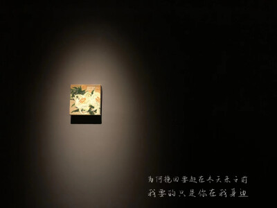 ＃画展和杰伦的歌更配
看画展，脑海中出现的歌词，也许这就是慢慢生活的意义吧。如果你也喜欢那就做壁纸吧