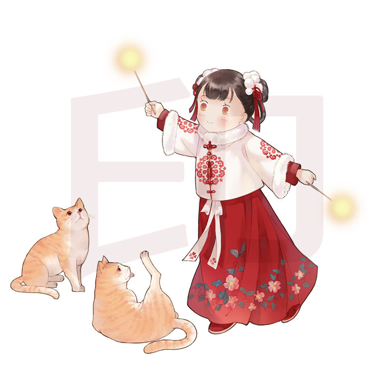 【Q版古风插画】作者：司徒溟泠_花姨