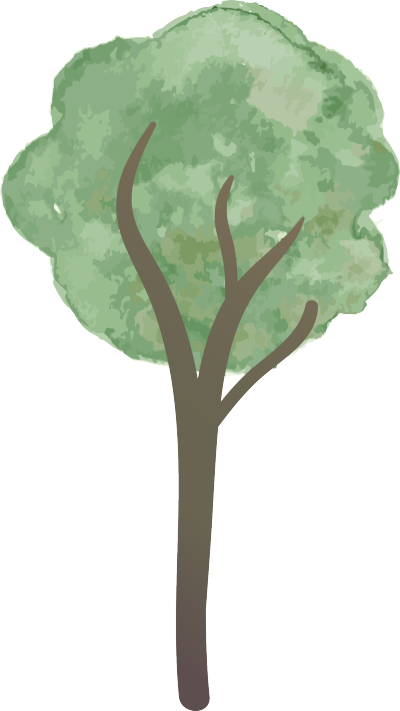 扁平插画风植物大树PNG