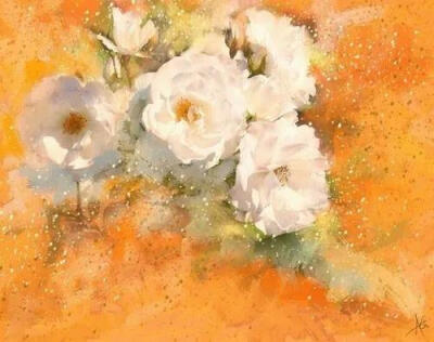 美国阿尔贝托吉兰Alberto Guillen 植物水彩作品