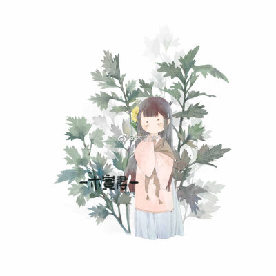 【古风插画】#小可爱系列# 作者：木实君