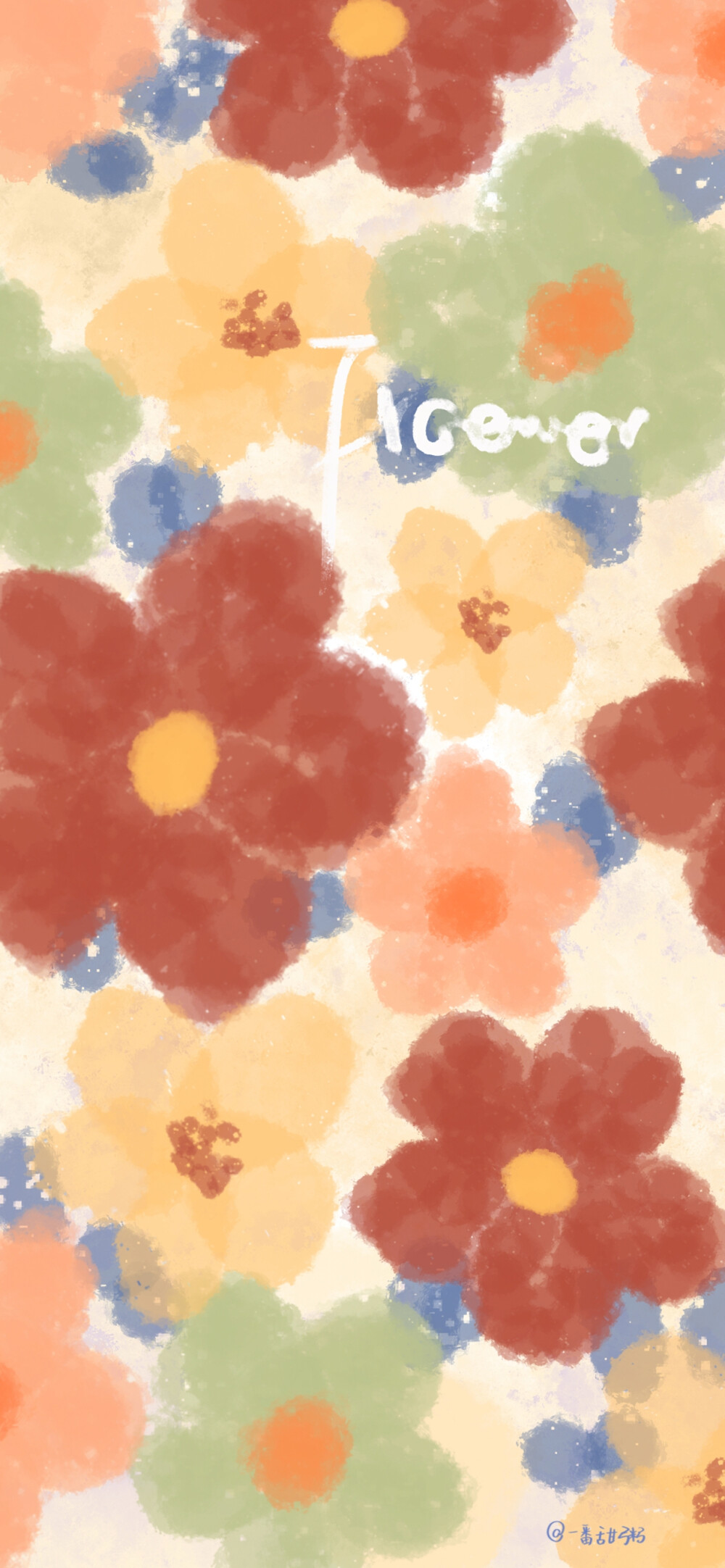 花朵平铺壁纸
微博@一番甜粥