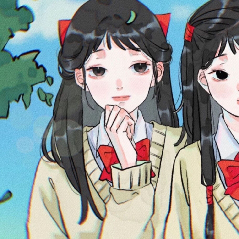 动漫女头闺蜜可爱