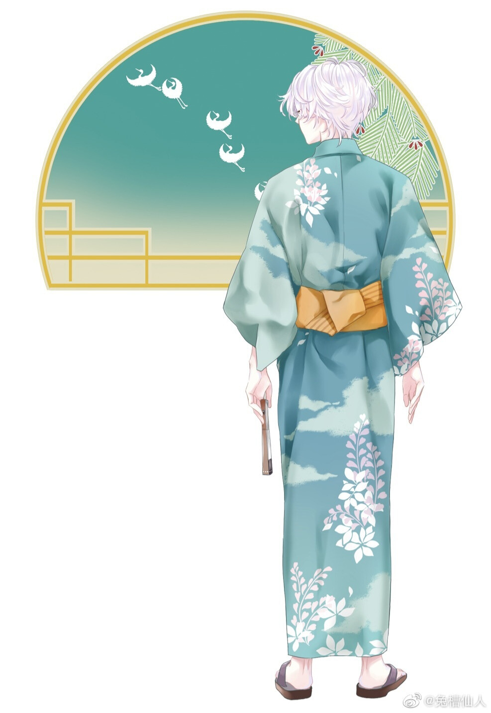 白发和风少年